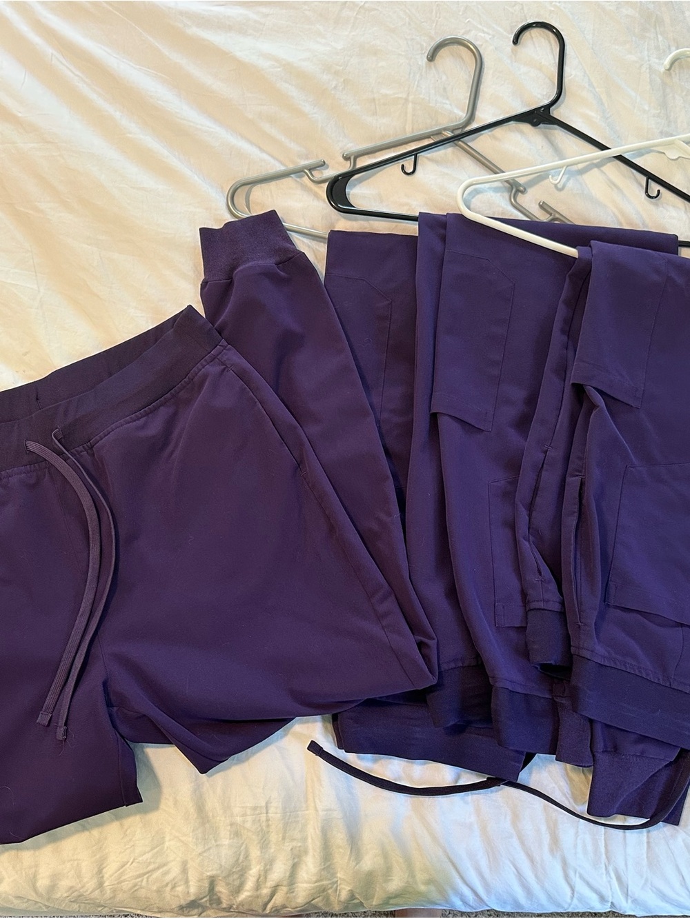 Eggplant Mandala Scrub Pants - set